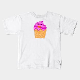 Pink cupcakes art Kids T-Shirt